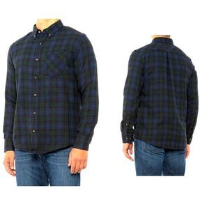 CLOUDVEIL MOUNTAINWORKS Blackwatch Plaid Flannel Stretch Shirt-L NWT!